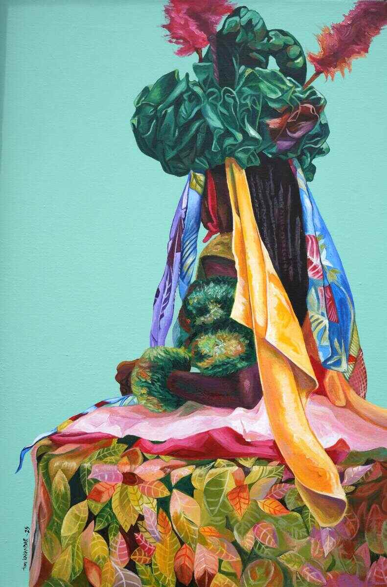 efik dancer colorful regalia